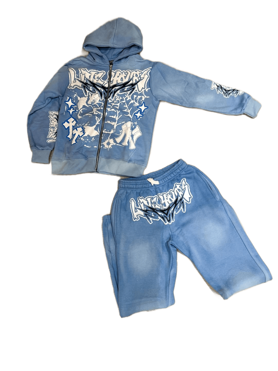 LIVEYOURS BABY BLUE ZIPUP SET